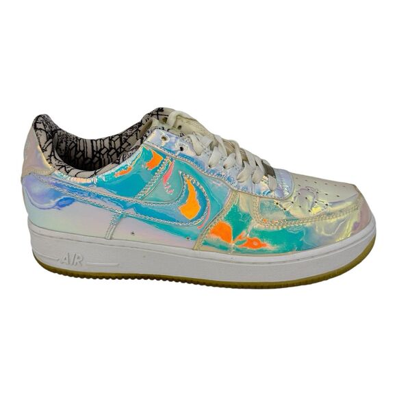 Size 12 - Nike Air Force 1 Premium iD Low Iridescent 779431-991 NO BOX DS RARE - Picture 4 of 11